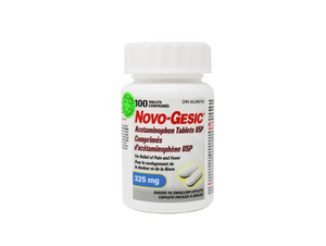 Novo-Gesic Acetaminphen Tablets USP 100 Tablets 325mg