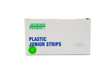 Load image into Gallery viewer, SafeCross First Aid Plastic Junior Bandaid Strips (1cm x 3.8cm)
