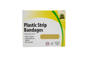 WASIP Plastic Strip Bandages (7.5cm x 2cm)