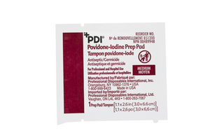 WASIP Povidone-Iodine Prep Pads Medium