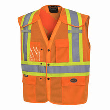 Load image into Gallery viewer, Pioneer Drop Shoulder Mesh Safety Vest, Orange
