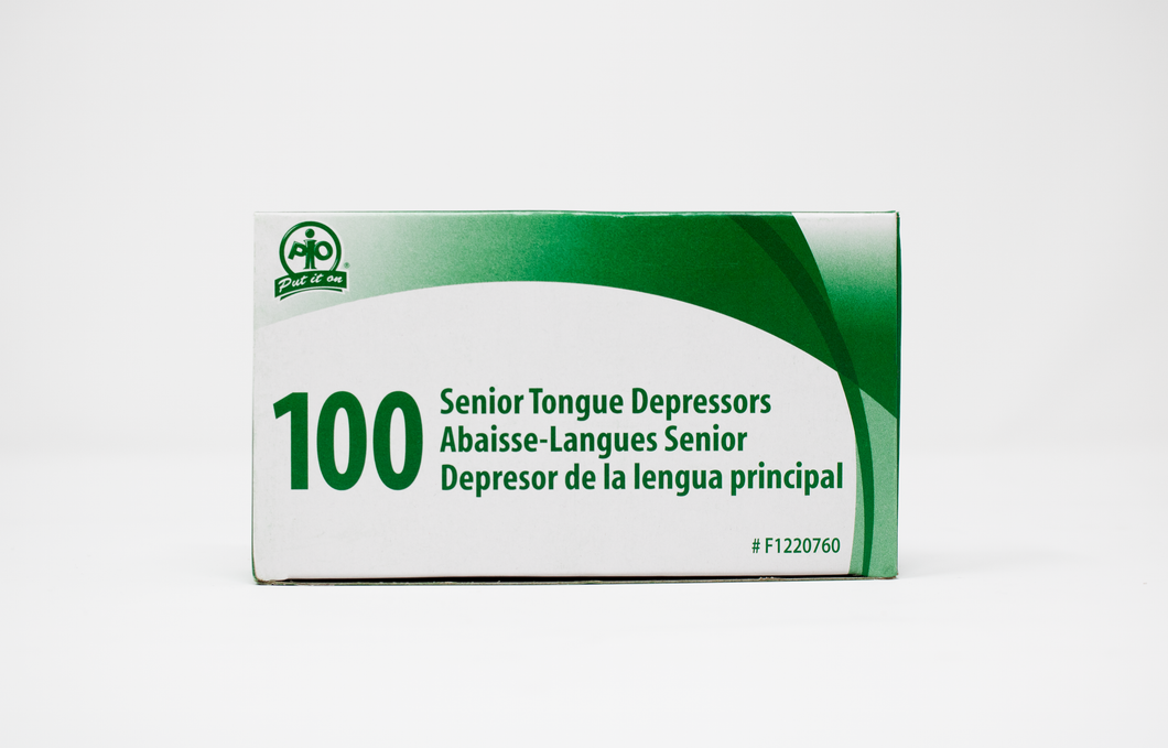 WASIP Senior Tongue Depressors 100 Pack (1.9cm x 15cm)