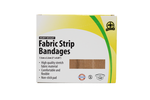WASIP Fabric Strip Bandages (3" x 0.85")
