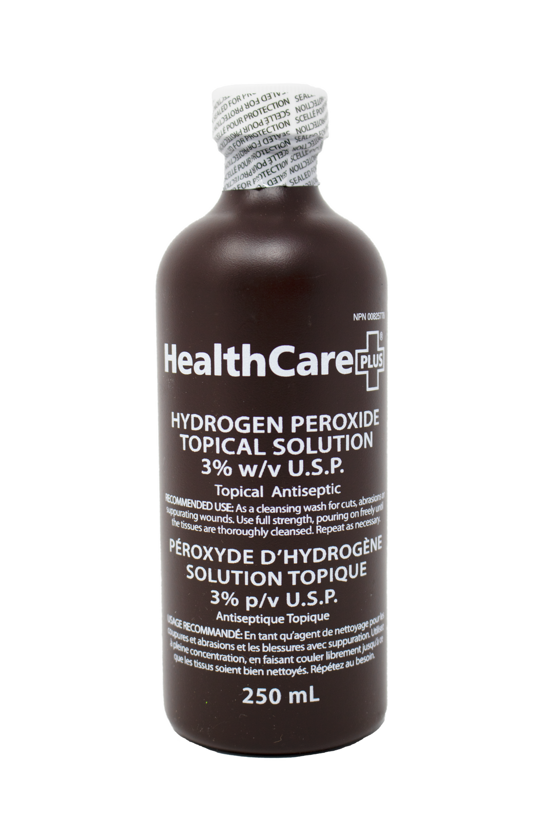 HealthCare Plus Hydrogen Peroxide Topical Solution 3% w/v U.S.P. (250ml)